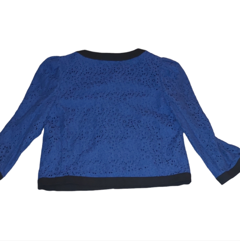 Juicy Couture Cobalt Blue Lace Short Blazer size S - Picture 2 of 7